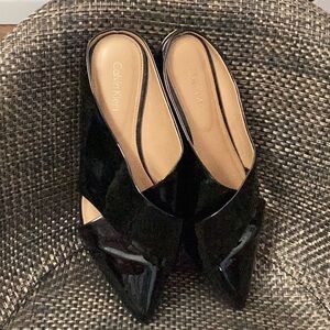 Mule, patent leather, designer 6